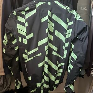 Rapha Men's Geometric Black and Light Green Jacket
